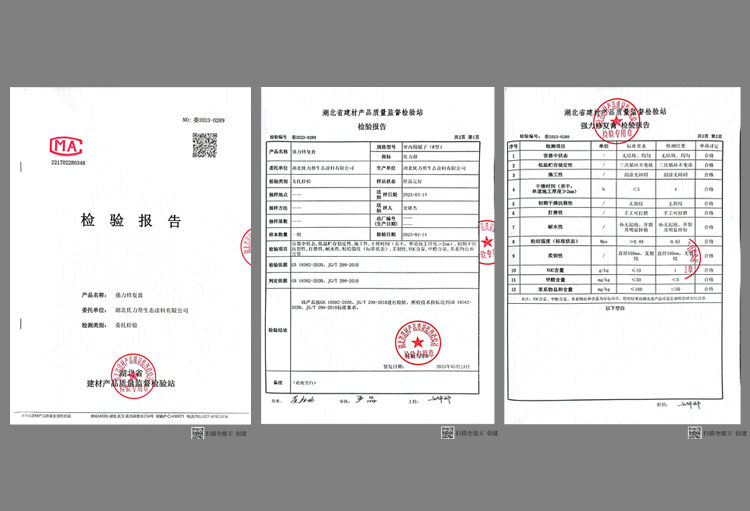 修复膏检测报告