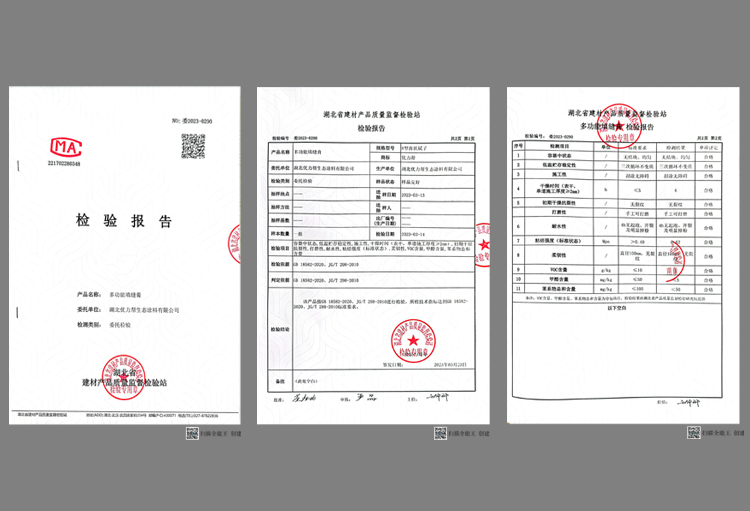 多功能填缝膏检测报告
